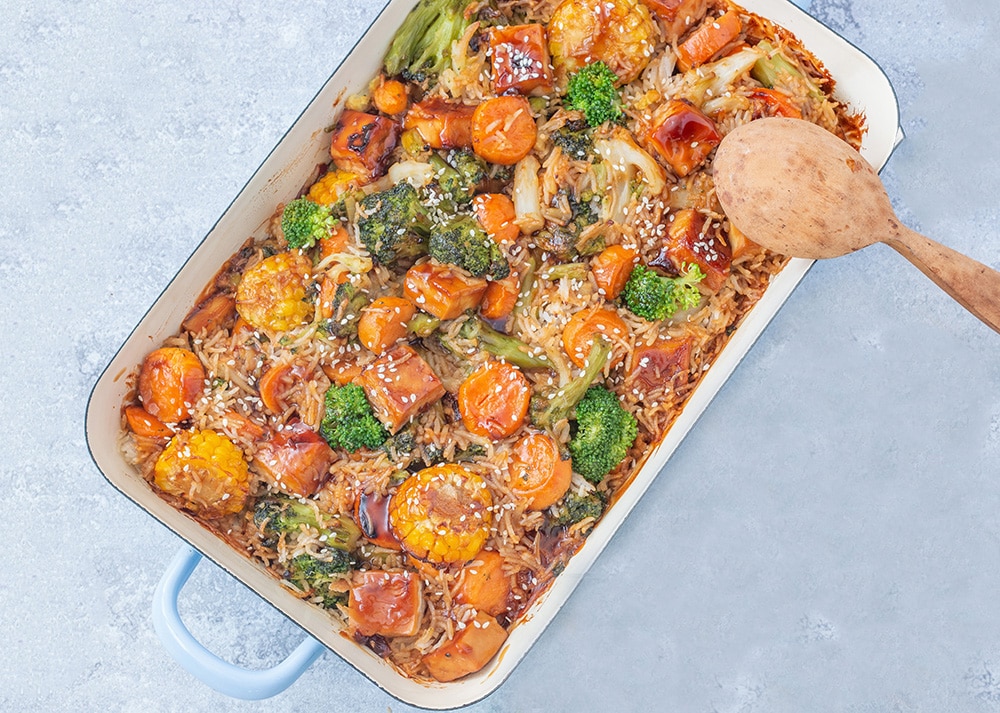 קדרת ירקות וטופו