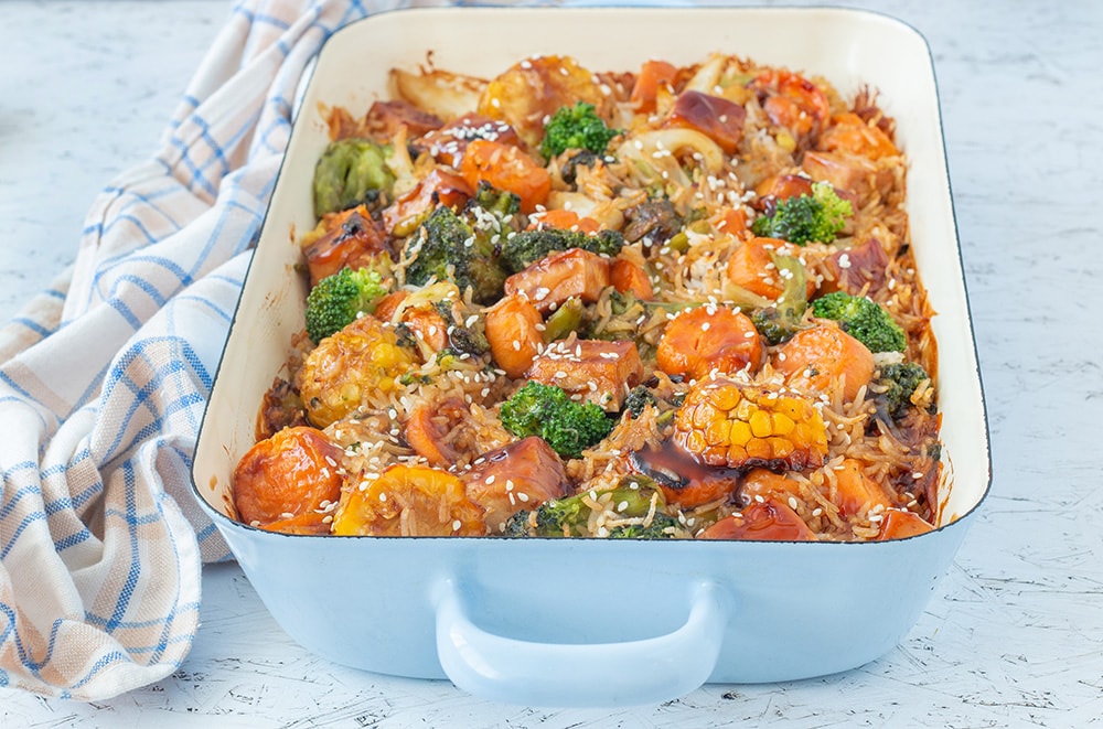 קדרת ירקות וטופו