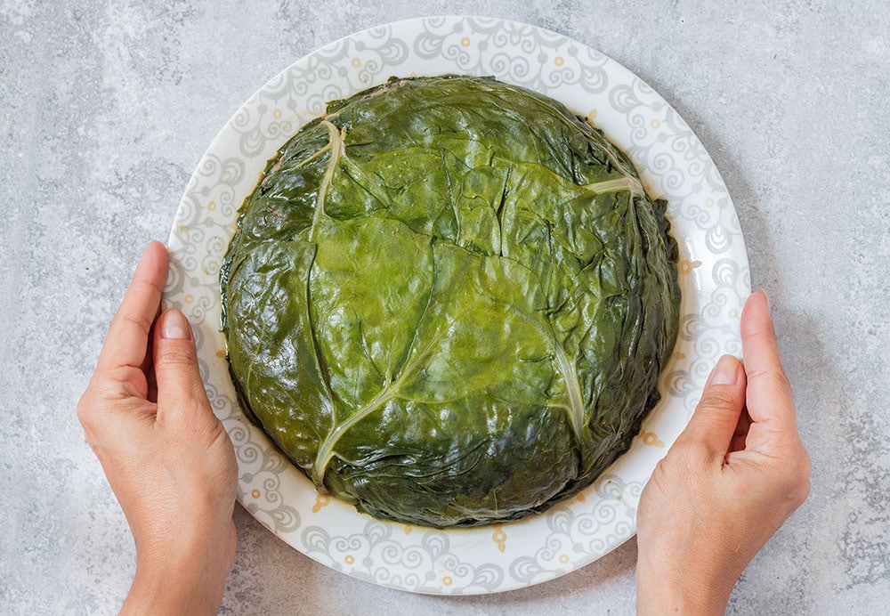 מאפה מנגולד טבעוני ללא גלוטן במילוי עדשים ופטריות