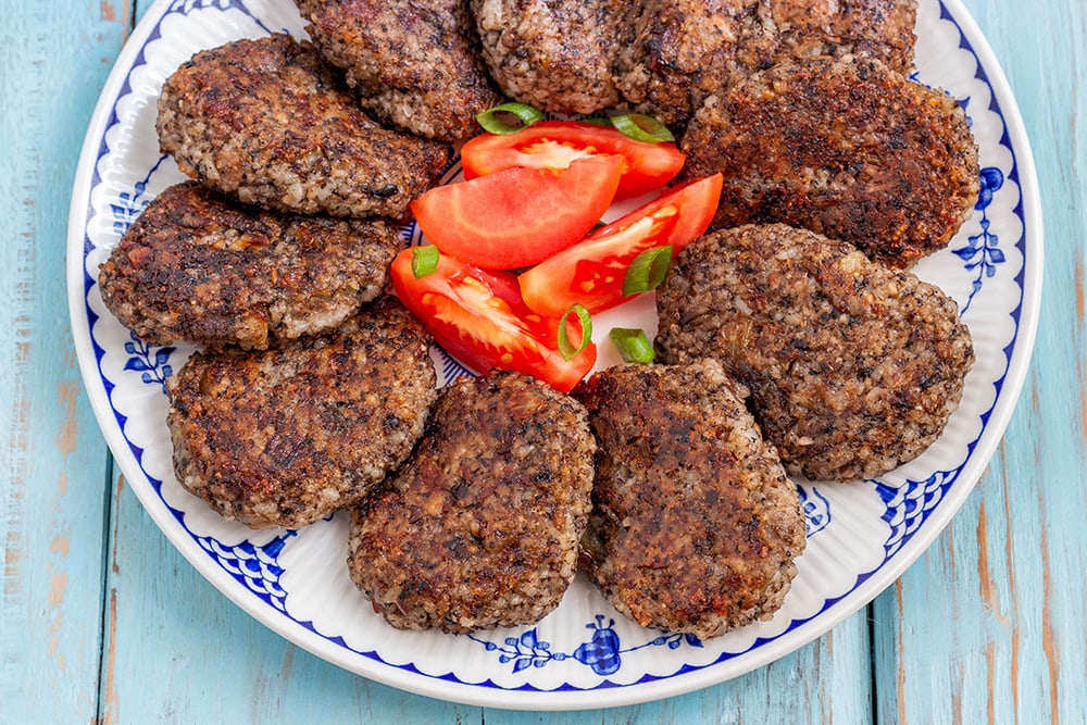קציצות פטריות ואורז טבעוניות ללא גלוטן