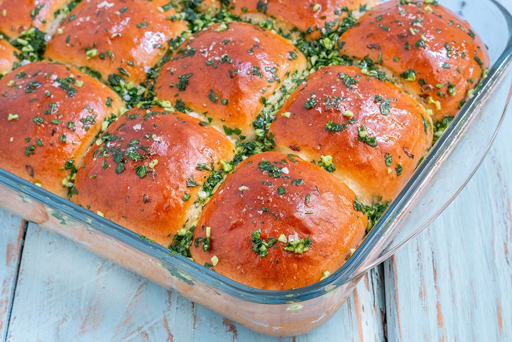 לחמניות שום טבעוניות רכות מקמח כוסמין