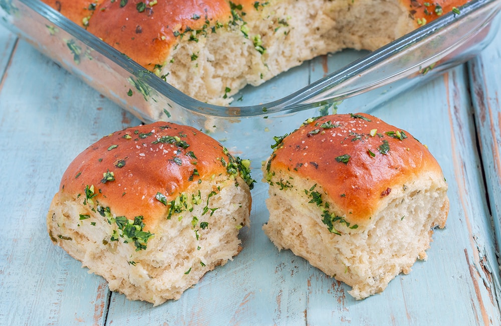 לחמניות שום טבעוניות רכות מקמח כוסמין