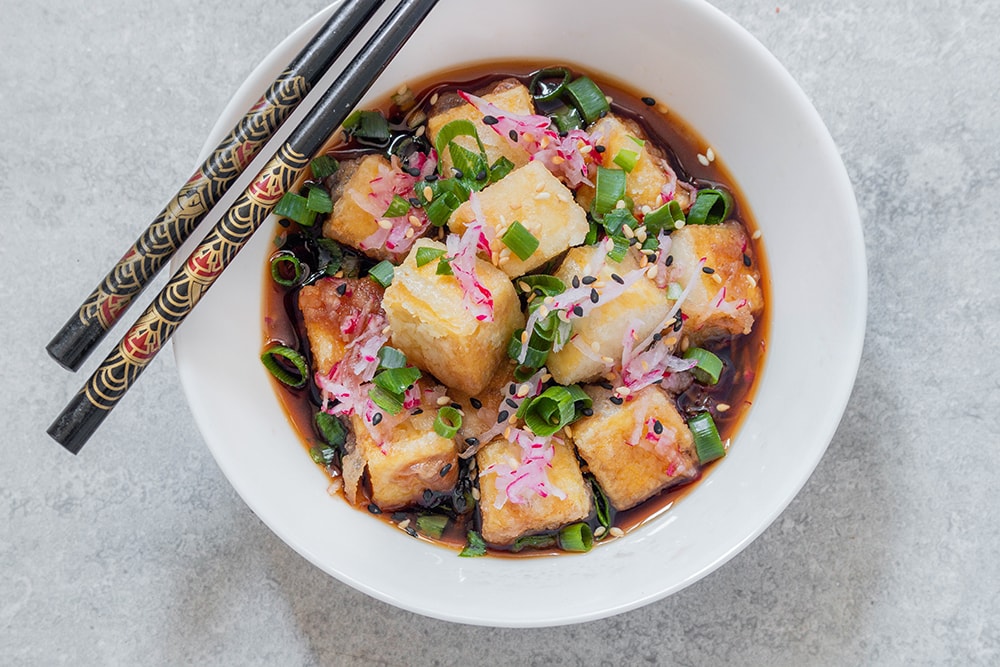 אגדאשי טופו טבעוני