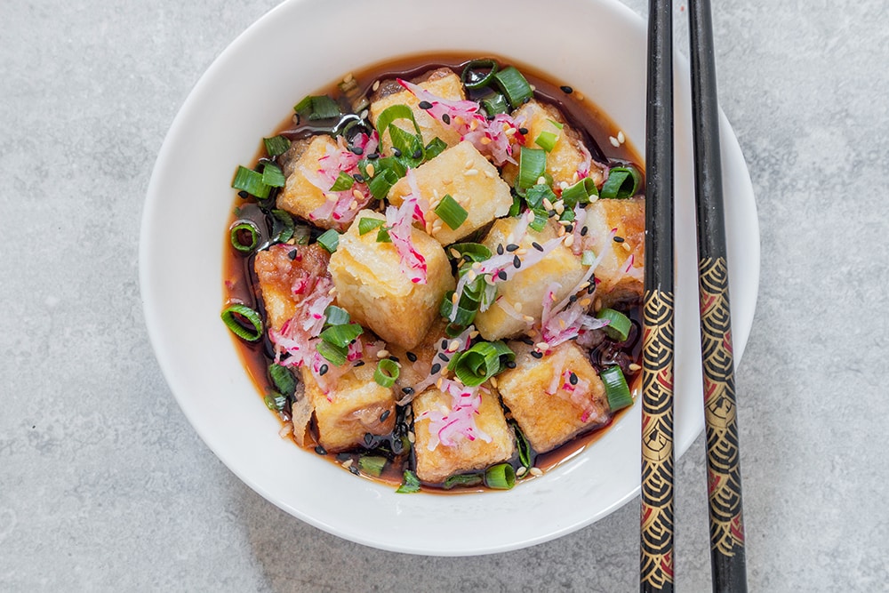 אגדאשי טופו טבעוני