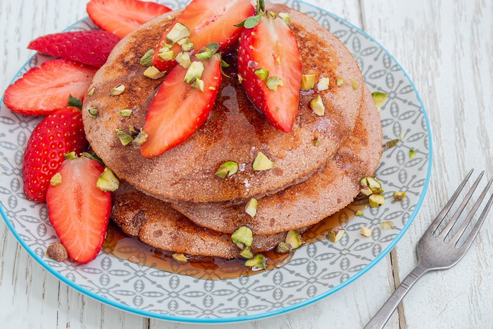 פנקייק טבעוני בטעם תות